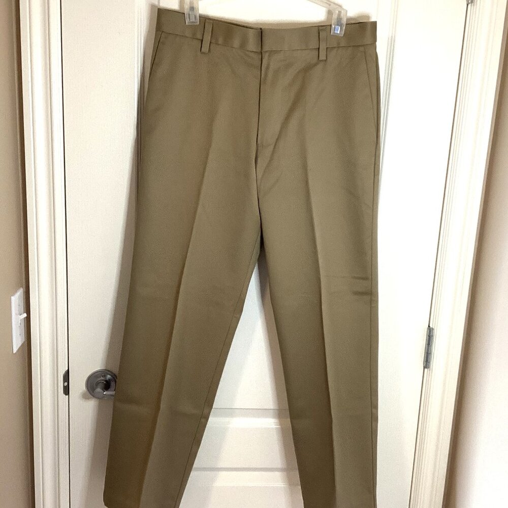Dockers Men's Classic Dress Straight Leg Pants Flat Front 32 X 32 Cotton